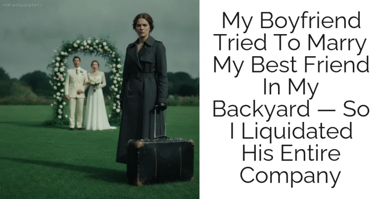 My Boyfriend Tried To Marry My Best Friend In My Backyard — So I Liquidated His Entire Company