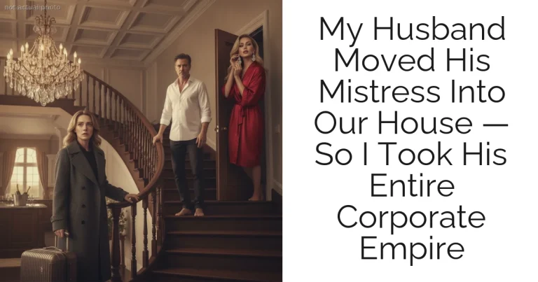 My Husband Moved His Mistress Into Our House — So I Took His Entire Corporate Empire