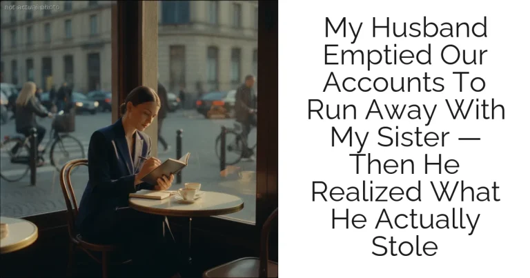 My Husband Emptied Our Accounts To Run Away With My Sister — Then He Realized What He Actually Stole