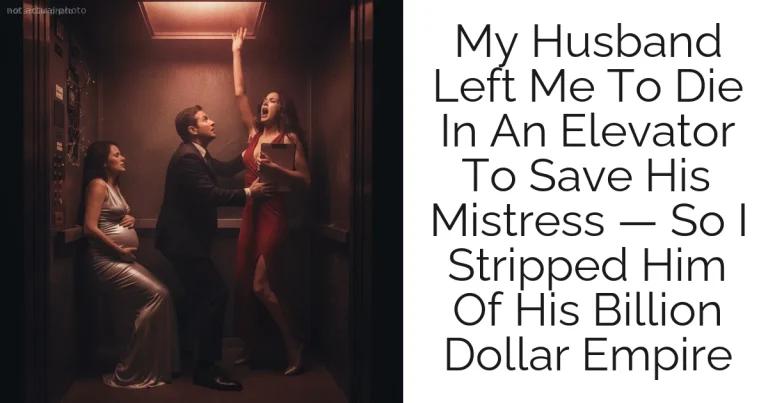 My Husband Left Me To Die In An Elevator To Save His Mistress — So I Stripped Him Of His Billion Dollar Empire