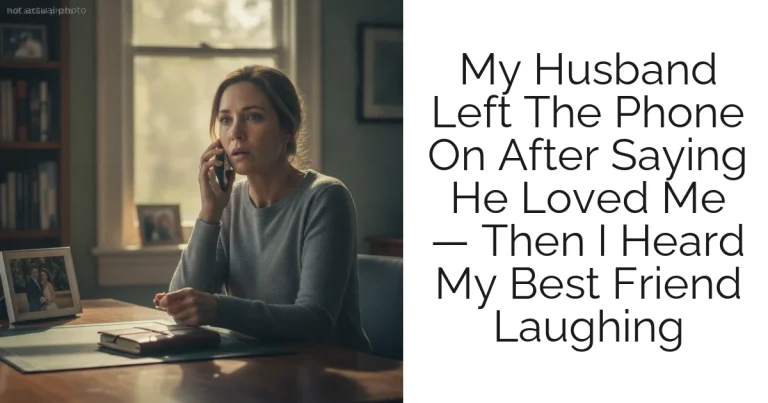 My Husband Left The Phone On After Saying He Loved Me — Then I Heard My Best Friend Laughing