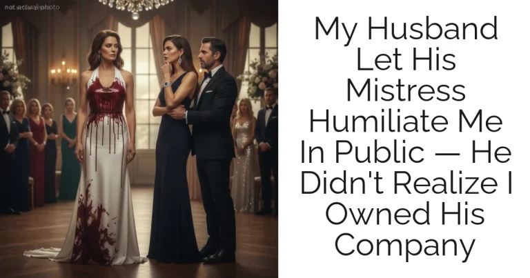 My Husband Let His Mistress Humiliate Me In Public — He Didn't Realize I Owned His Company