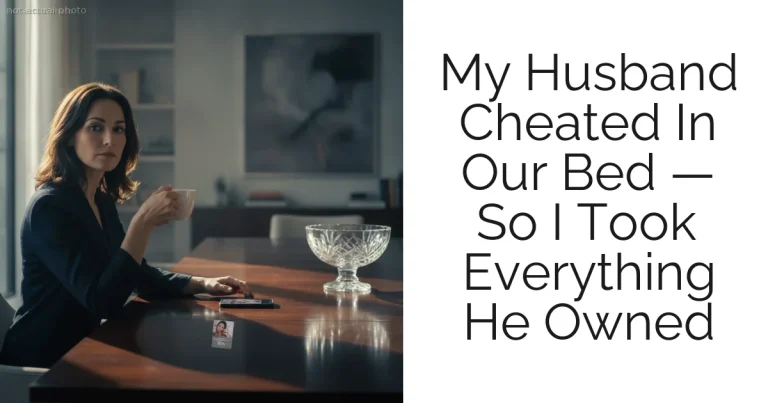 My Husband Cheated In Our Bed — So I Took Everything He Owned