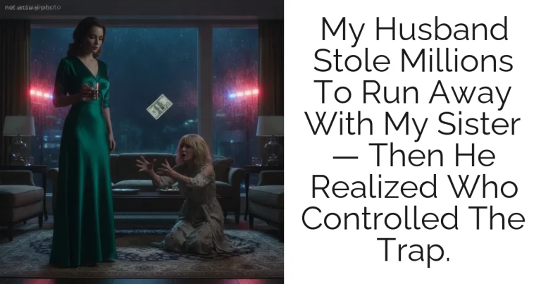 My Husband Stole Millions To Run Away With My Sister — Then He Realized Who Controlled The Trap.