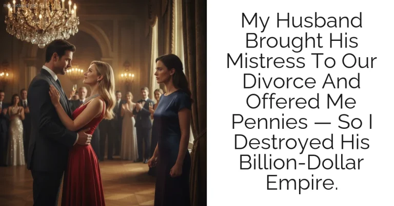 My Husband Brought His Mistress To Our Divorce And Offered Me Pennies — So I Destroyed His Billion-Dollar Empire.