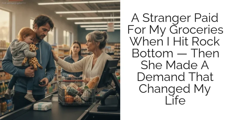 A Stranger Paid For My Groceries When I Hit Rock Bottom — Then She Made A Demand That Changed My Life