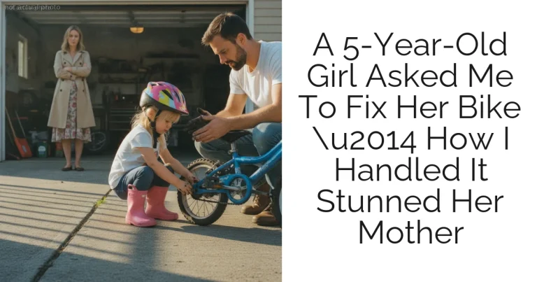 A 5-Year-Old Girl Asked Me To Fix Her Bike u2014 How I Handled It Stunned Her Mother