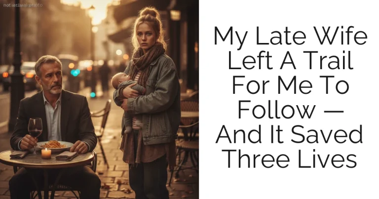 My Late Wife Left A Trail For Me To Follow — And It Saved Three Lives