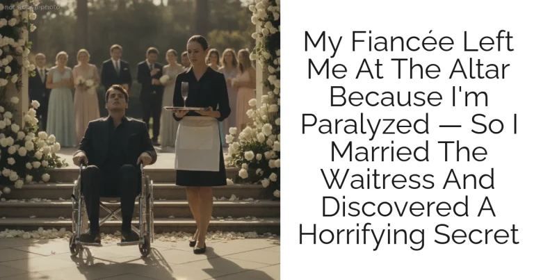 My Fiancée Left Me At The Altar Because I'm Paralyzed — So I Married The Waitress And Discovered A Horrifying Secret