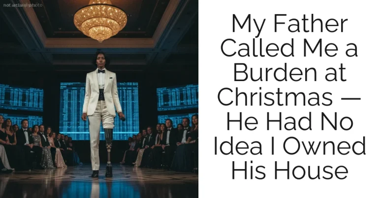 My Father Called Me a Burden at Christmas — He Had No Idea I Owned His House