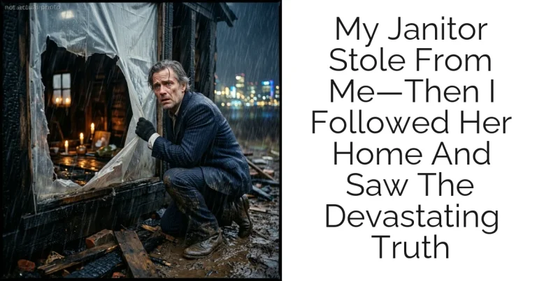 My Janitor Stole From Me—Then I Followed Her Home And Saw The Devastating Truth