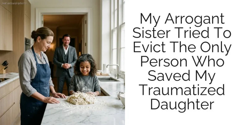 My Arrogant Sister Tried To Evict The Only Person Who Saved My Traumatized Daughter