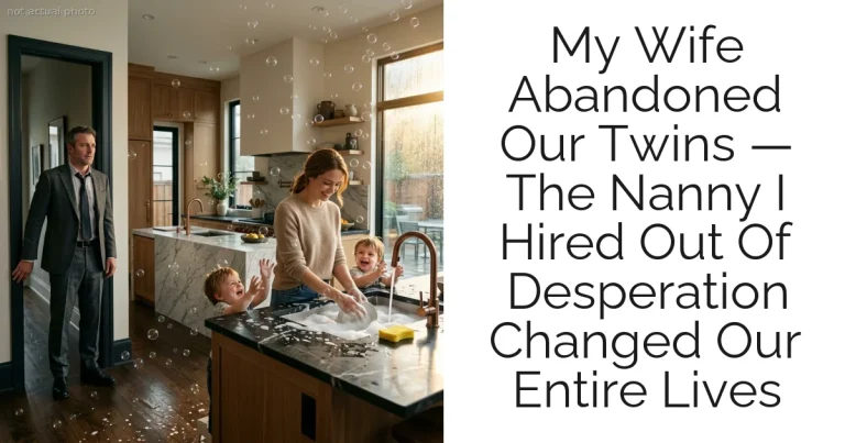 My Wife Abandoned Our Twins — The Nanny I Hired Out Of Desperation Changed Our Entire Lives