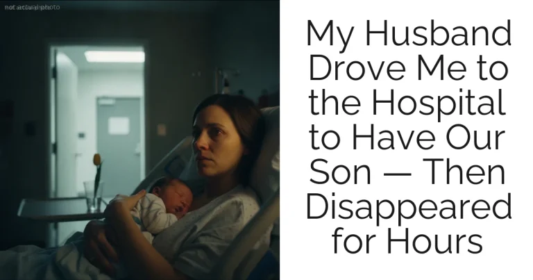 My Husband Drove Me to the Hospital to Have Our Son — Then Disappeared for Hours