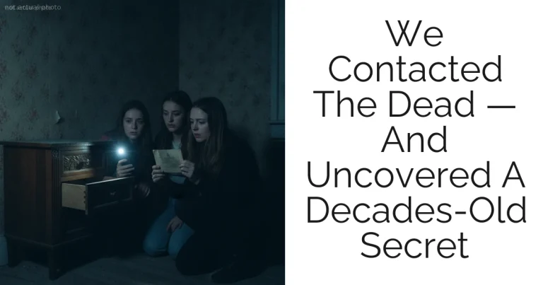 We Contacted The Dead — And Uncovered A Decades-Old Secret