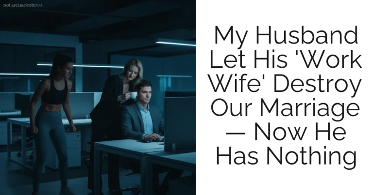 My Husband Let His 'Work Wife' Destroy Our Marriage — Now He Has Nothing