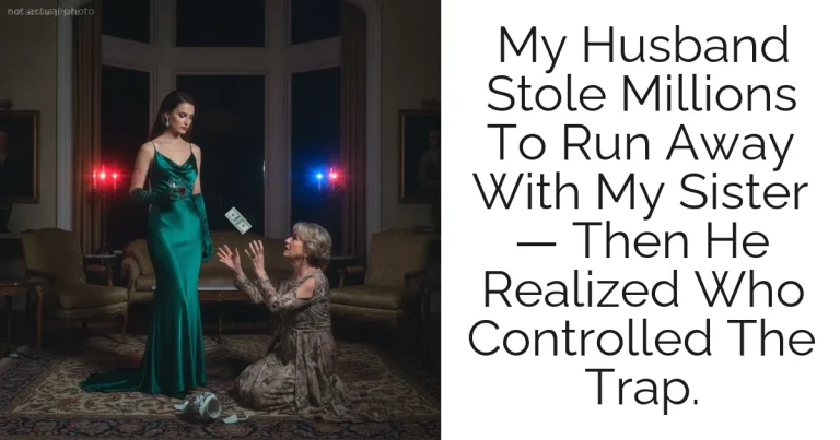 My Husband Stole Millions To Run Away With My Sister — Then He Realized Who Controlled The Trap.