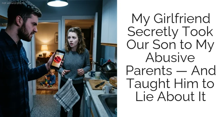 My Girlfriend Secretly Took Our Son to My Abusive Parents — And Taught Him to Lie About It
