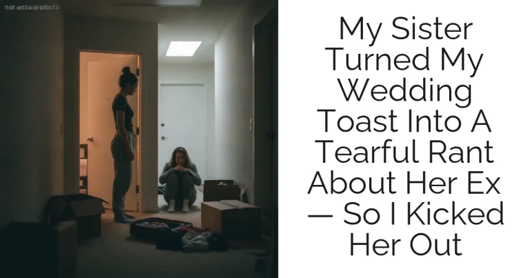 My Sister Turned My Wedding Toast Into A Tearful Rant About Her Ex — So I Kicked Her Out