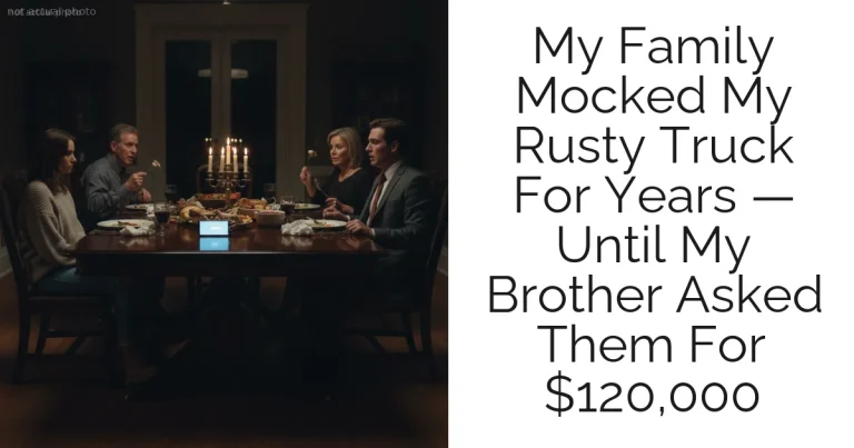 My Family Mocked My Rusty Truck For Years — Until My Brother Asked Them For $120,000