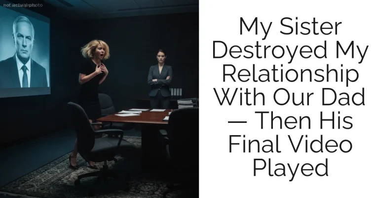 My Sister Destroyed My Relationship With Our Dad — Then His Final Video Played