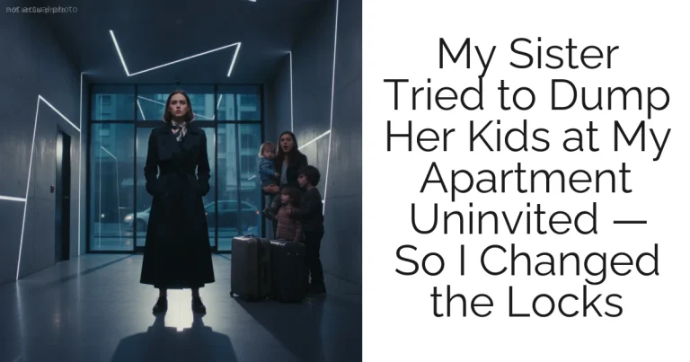 My Sister Tried to Dump Her Kids at My Apartment Uninvited — So I Changed the Locks