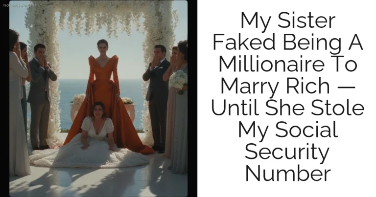 My Sister Faked Being A Millionaire To Marry Rich — Until She Stole My Social Security Number