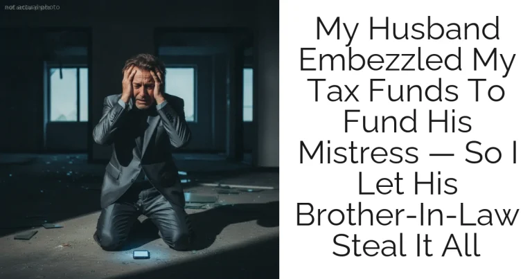 My Husband Embezzled My Tax Funds To Fund His Mistress — So I Let His Brother-In-Law Steal It All