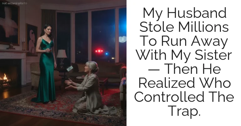 My Husband Stole Millions To Run Away With My Sister — Then He Realized Who Controlled The Trap.