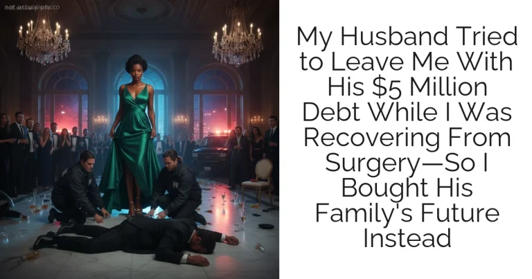 My Husband Tried to Leave Me With His $5 Million Debt While I Was Recovering From Surgery—So I Bought His Family's Future Instead