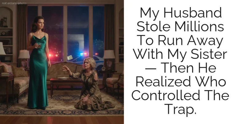 My Husband Stole Millions To Run Away With My Sister — Then He Realized Who Controlled The Trap.