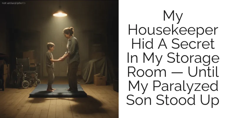 My Housekeeper Hid A Secret In My Storage Room — Until My Paralyzed Son Stood Up