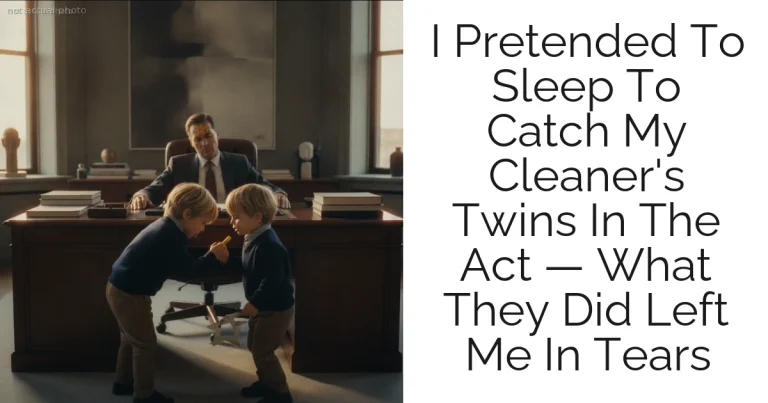 I Pretended To Sleep To Catch My Cleaner's Twins In The Act — What They Did Left Me In Tears