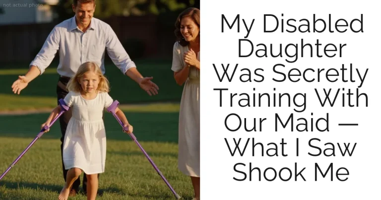 My Disabled Daughter Was Secretly Training With Our Maid — What I Saw Shook Me