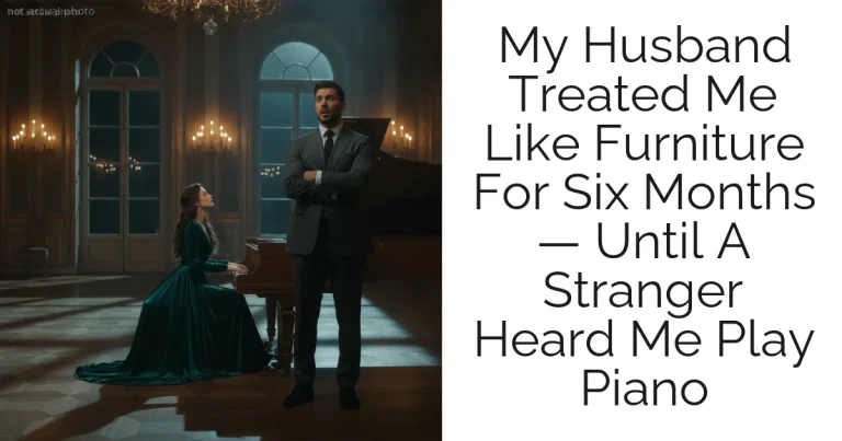 My Husband Treated Me Like Furniture For Six Months — Until A Stranger Heard Me Play Piano