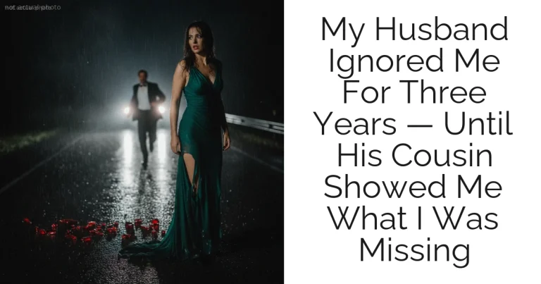 My Husband Ignored Me For Three Years — Until His Cousin Showed Me What I Was Missing