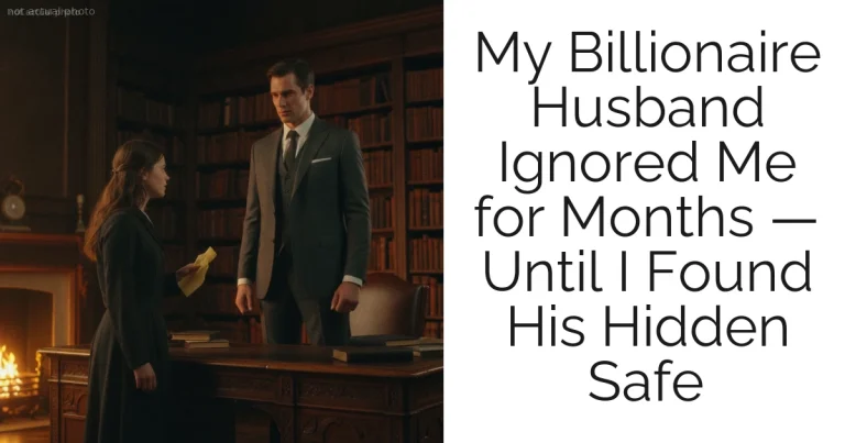 My Billionaire Husband Ignored Me for Months — Until I Found His Hidden Safe