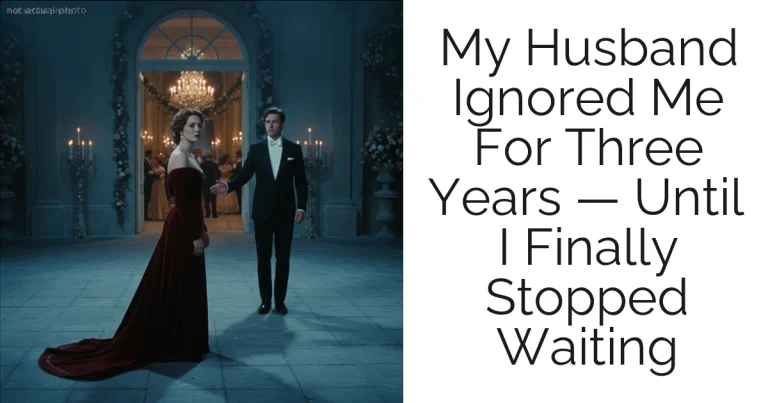 My Husband Ignored Me For Three Years — Until I Finally Stopped Waiting