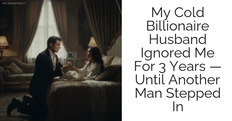 My Cold Billionaire Husband Ignored Me For 3 Years — Until Another Man Stepped In