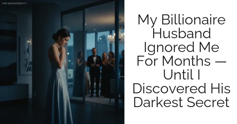 My Billionaire Husband Ignored Me For Months — Until I Discovered His Darkest Secret
