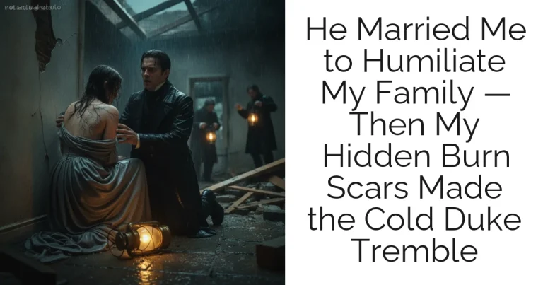 He Married Me to Humiliate My Family — Then My Hidden Burn Scars Made the Cold Duke Tremble