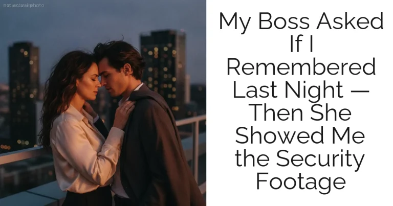 My Boss Asked If I Remembered Last Night — Then She Showed Me the Security Footage