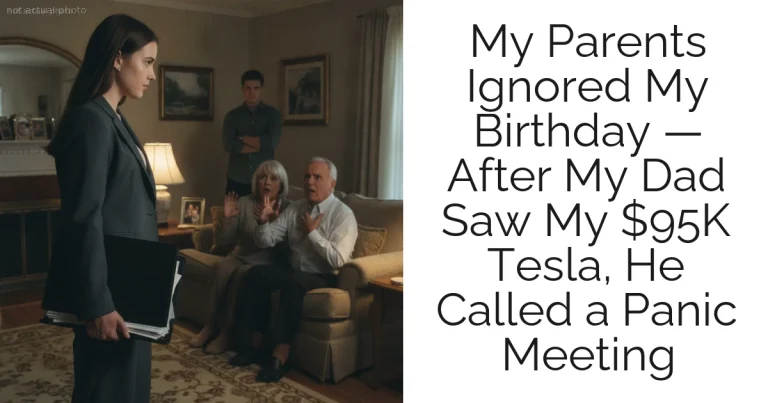 My Parents Ignored My Birthday — After My Dad Saw My $95K Tesla, He Called a Panic Meeting