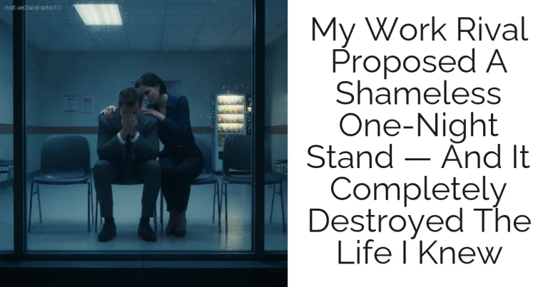 My Work Rival Proposed A Shameless One-Night Stand — And It Completely Destroyed The Life I Knew