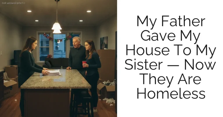 My Father Gave My House To My Sister — Now They Are Homeless