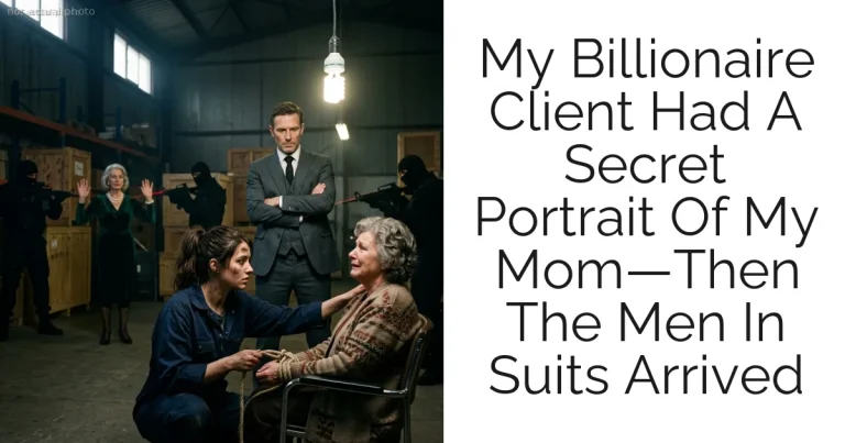 My Billionaire Client Had A Secret Portrait Of My Mom—Then The Men In Suits Arrived