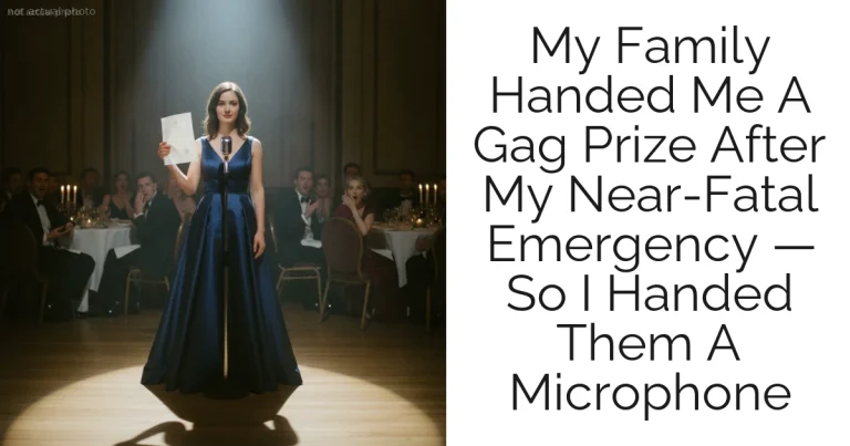 My Family Handed Me A Gag Prize After My Near-Fatal Emergency — So I Handed Them A Microphone