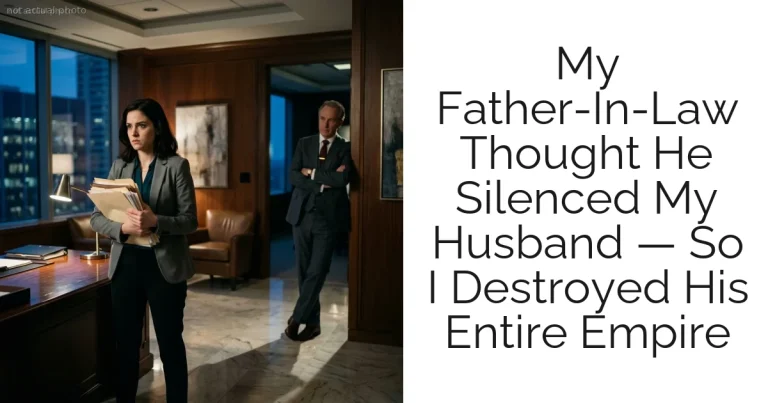 My Father-In-Law Thought He Silenced My Husband — So I Destroyed His Entire Empire
