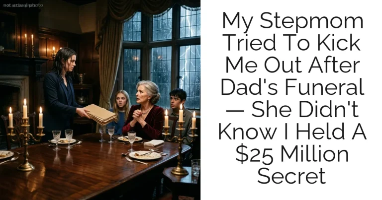My Stepmom Tried To Kick Me Out After Dad's Funeral — She Didn't Know I Held A $25 Million Secret