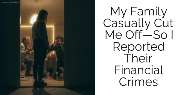 My Family Casually Cut Me Off—So I Reported Their Financial Crimes